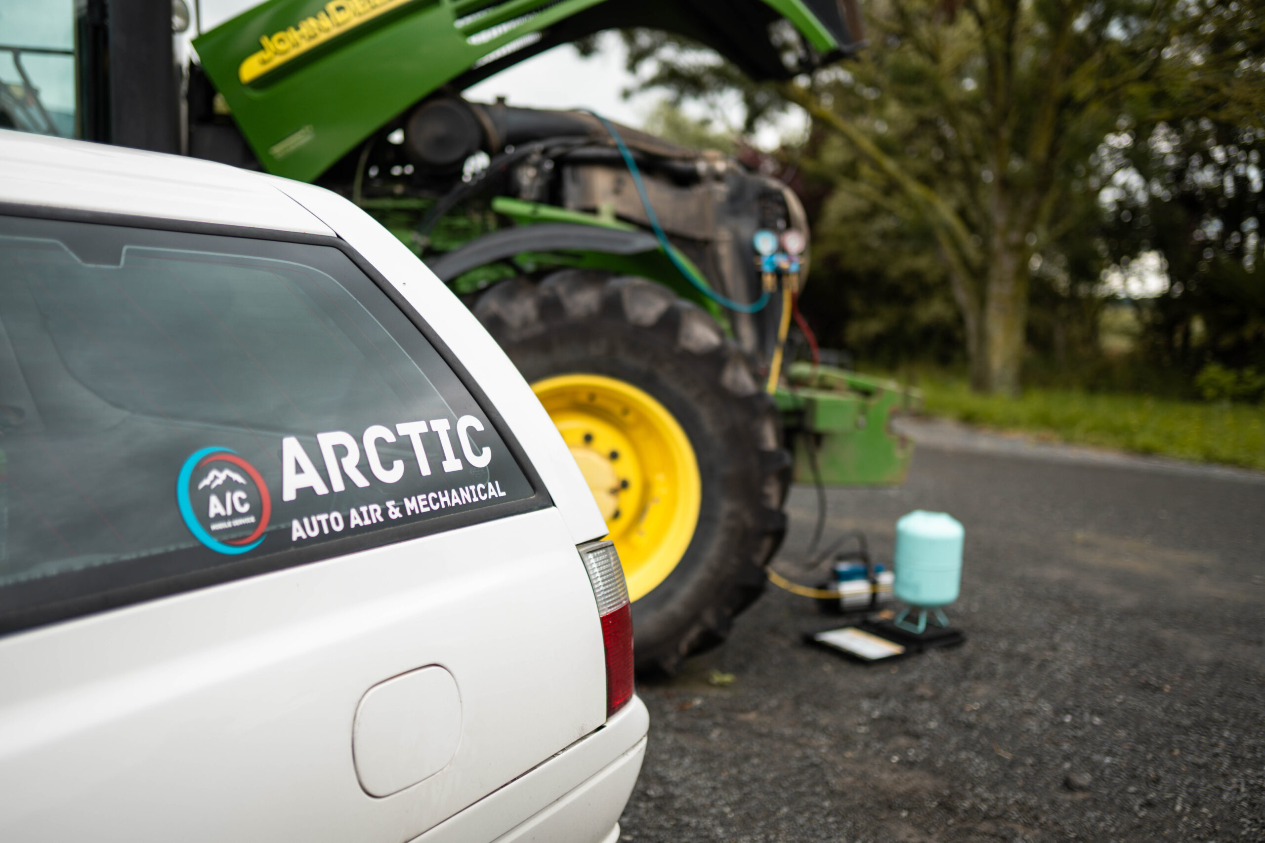 Tractor Air Conditioning Content Creation Photography